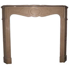 19th Century Pompadour Fireplace Mantel 11