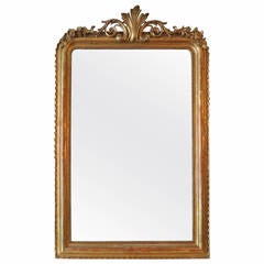 Antique French Gold Gilt Mirror