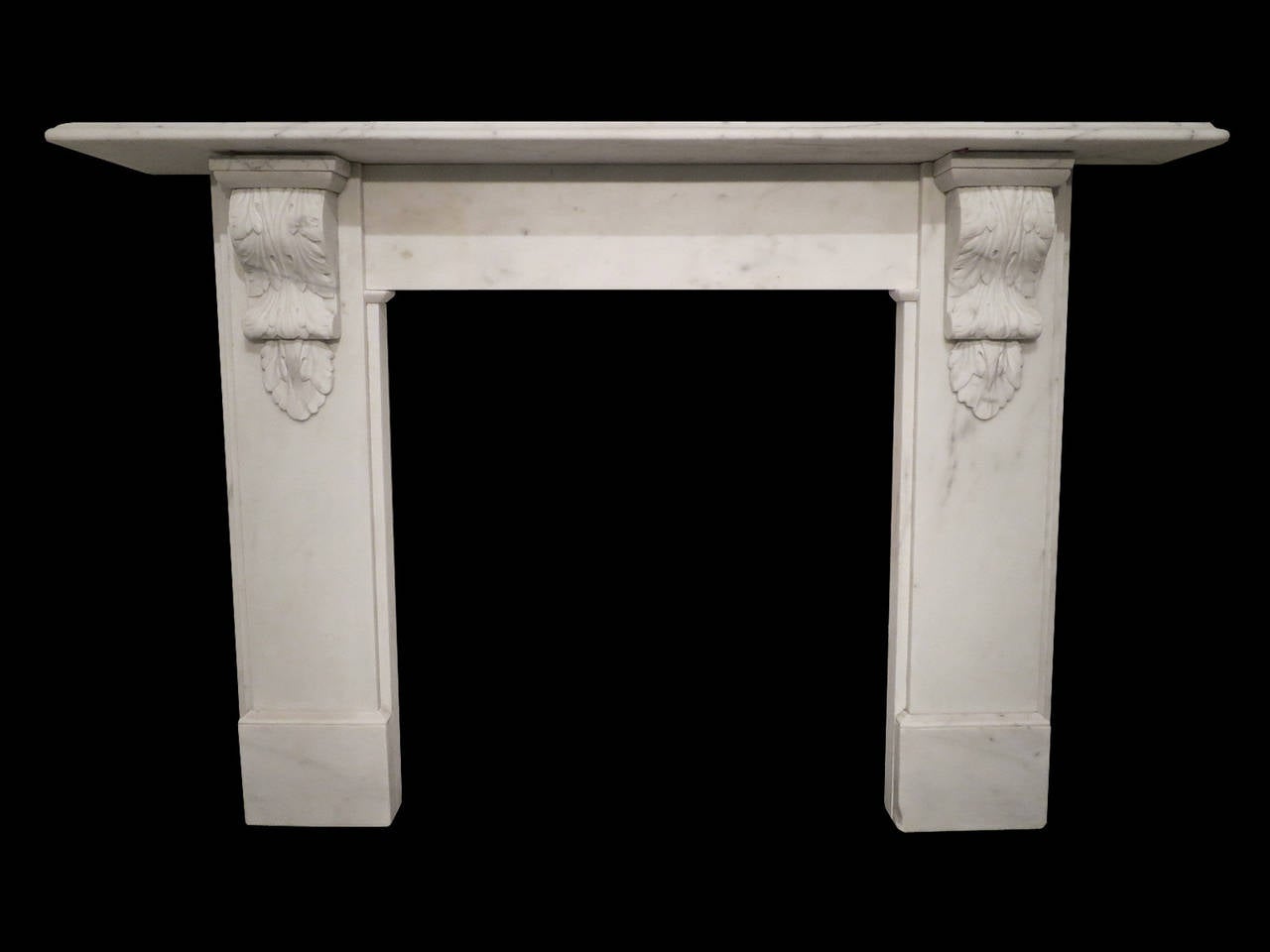 Antique English Mid-19th Century Marble Fireplace