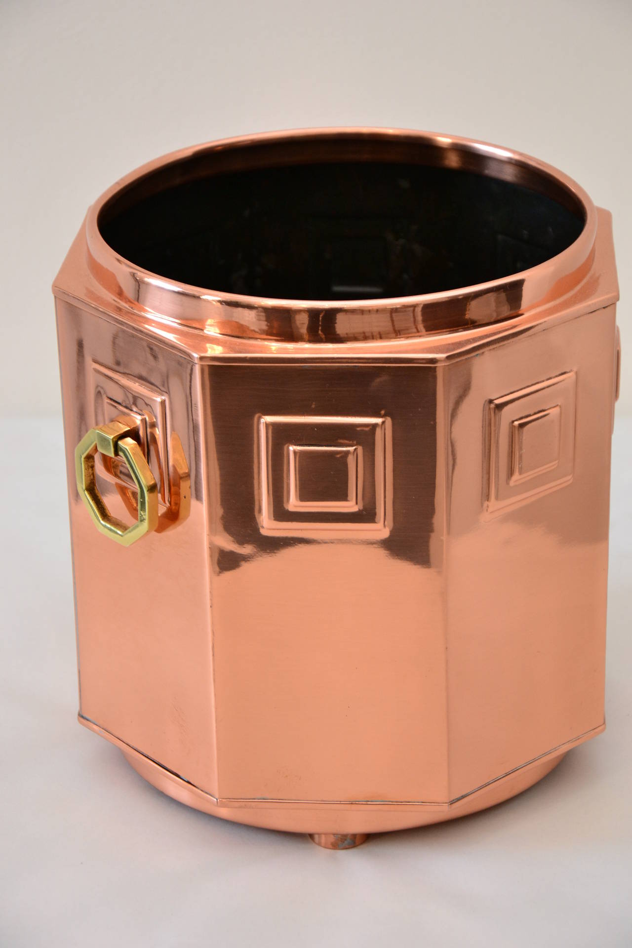 Austrian Flower Pot in Copper and Brass