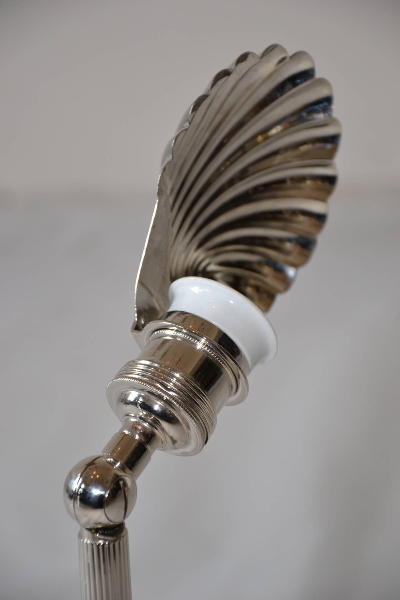 Adjustable Table Lamp, Brass Nickel-Platend 1