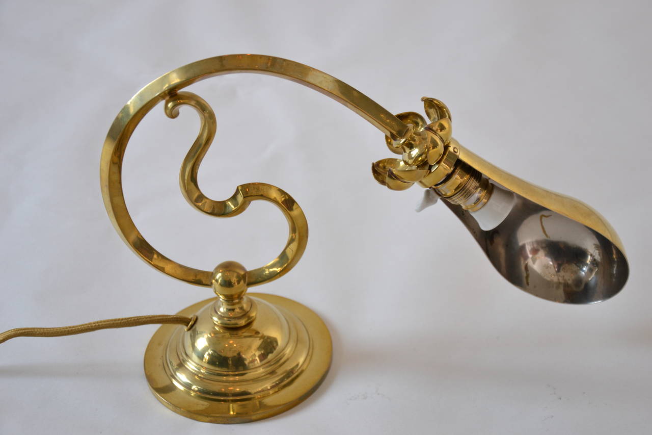 Brass Piano lamp around 1905