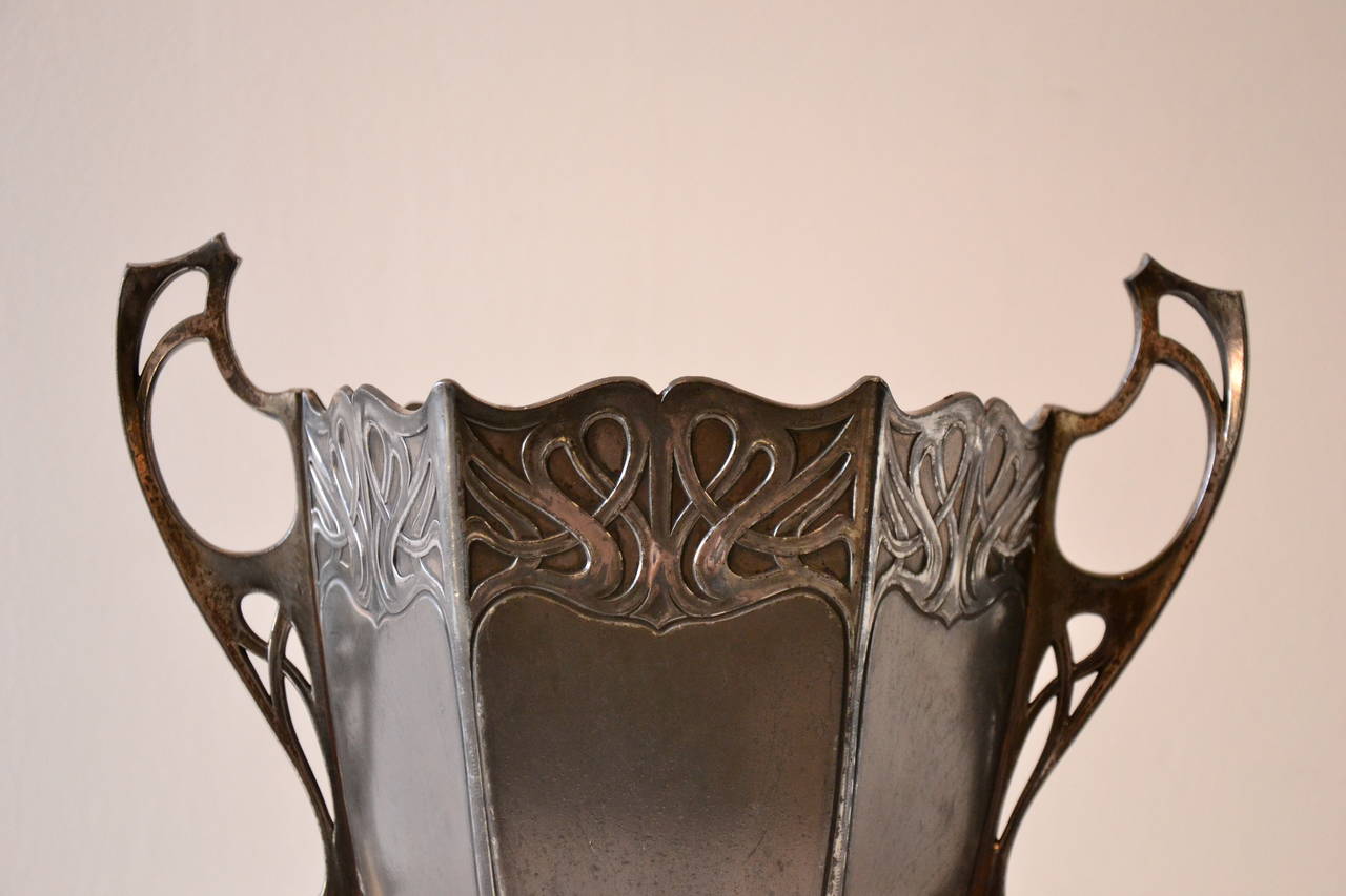 Art Nouveau Tin Wine Cooler