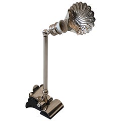 Adjustable Table Lamp, Brass Nickel-Platend