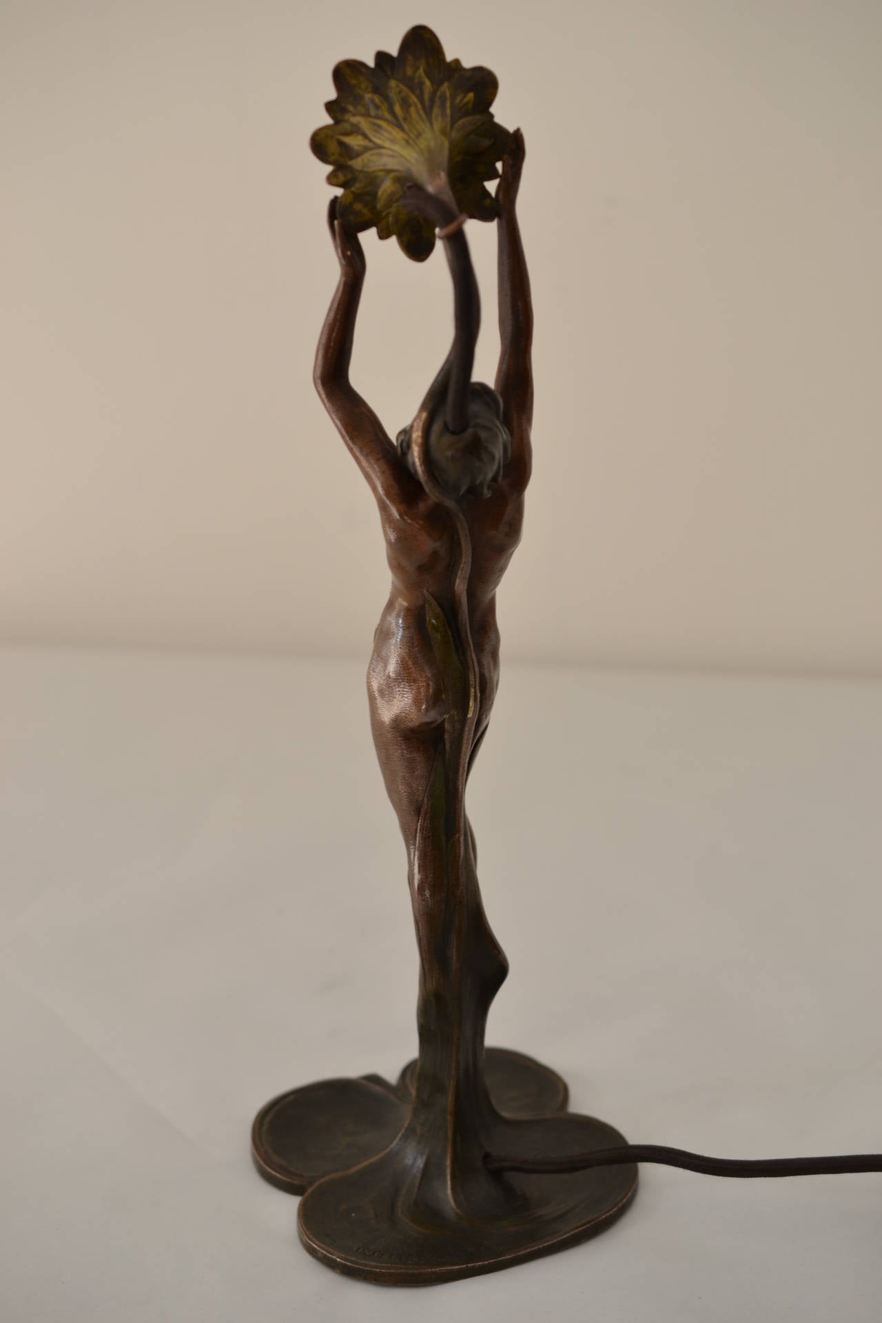 Austrian Peter Tereszczuk Viennese Bronze Table Lamp