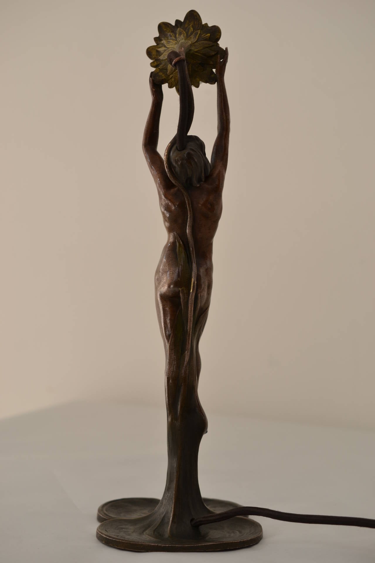 Peter Tereszczuk Viennese Bronze Table Lamp In Excellent Condition In Wien, AT