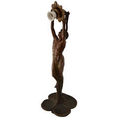 Peter Tereszczuk Viennese Bronze Table Lamp