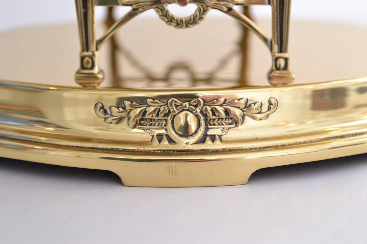 Argentor Brass Centerpiece with Original Glass 2