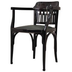 Original Viennese Black Bentwood Armchair