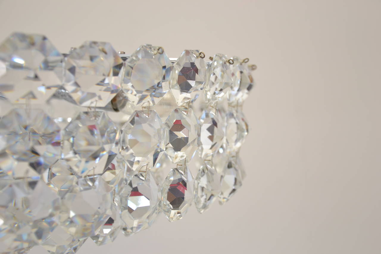 Beautiful Crystal Chandelier by Bakalowits & Sons, Austria Vienna 1960s In Excellent Condition In Wien, AT