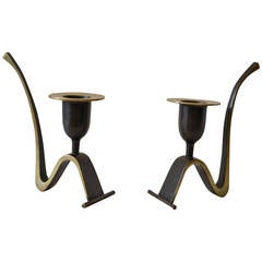 Two Candle Holder by Richard Rohac, Vienna 1950s