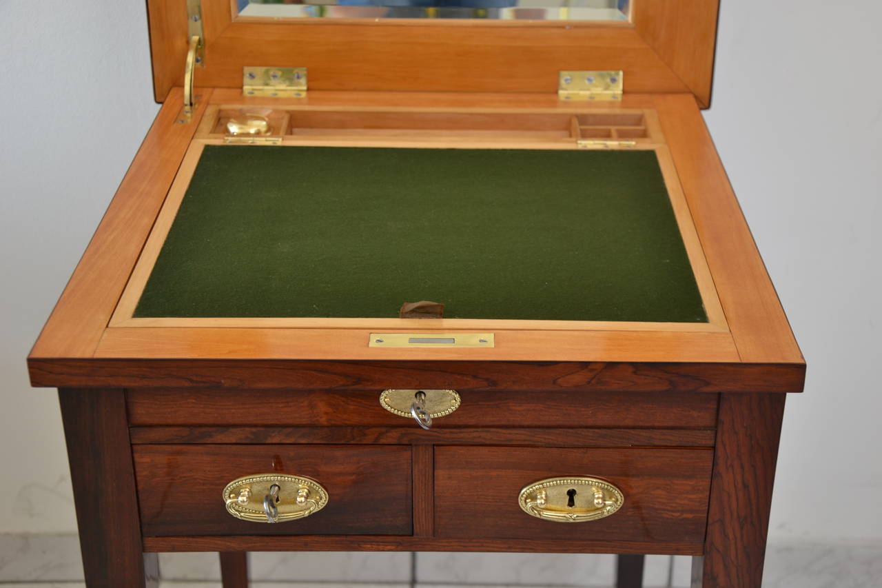 Jugendstil Viennese Convertible Chess Table in Rosewood Veneer