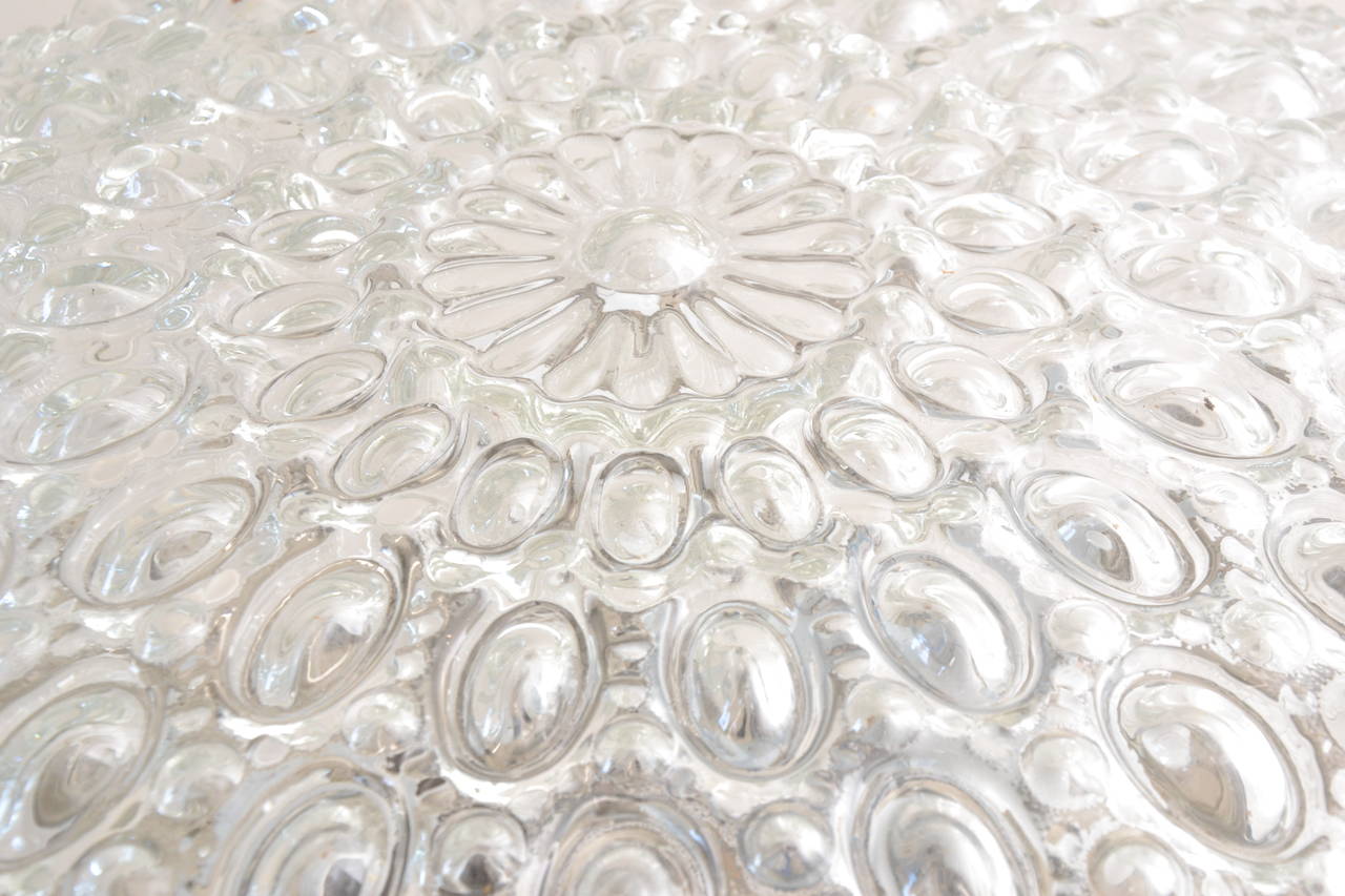 Limburg Oval Pattern Glass Ceiling Mount In Excellent Condition In Wien, AT