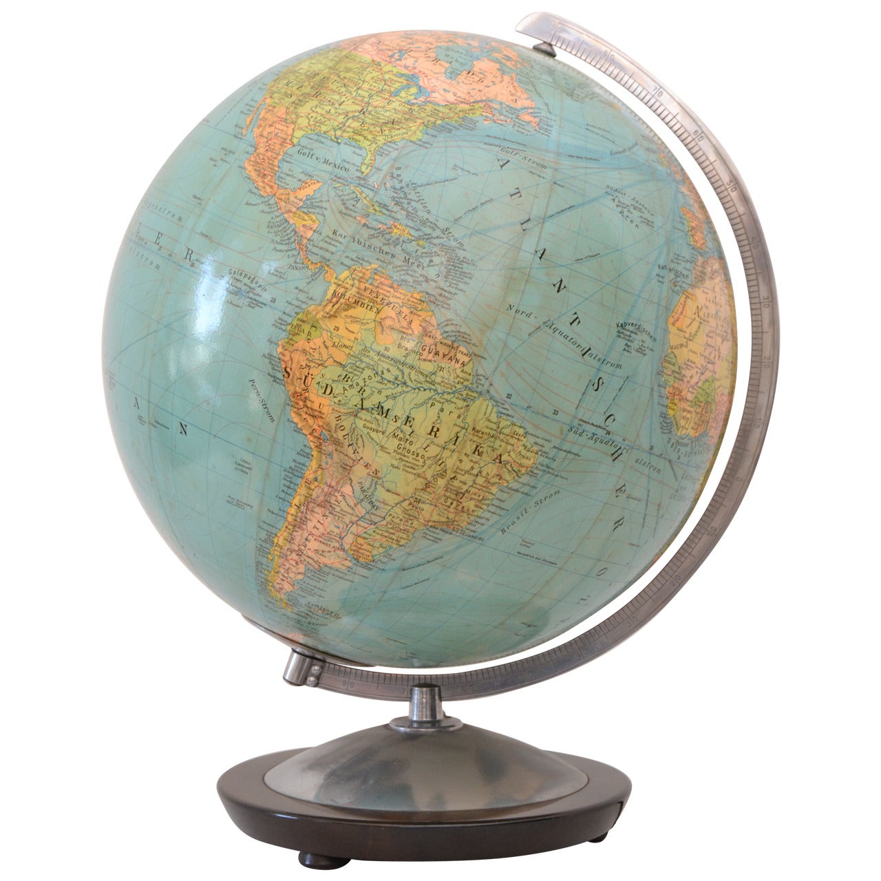 Globe with Nice Warm Glow, made in Germany, 1950s