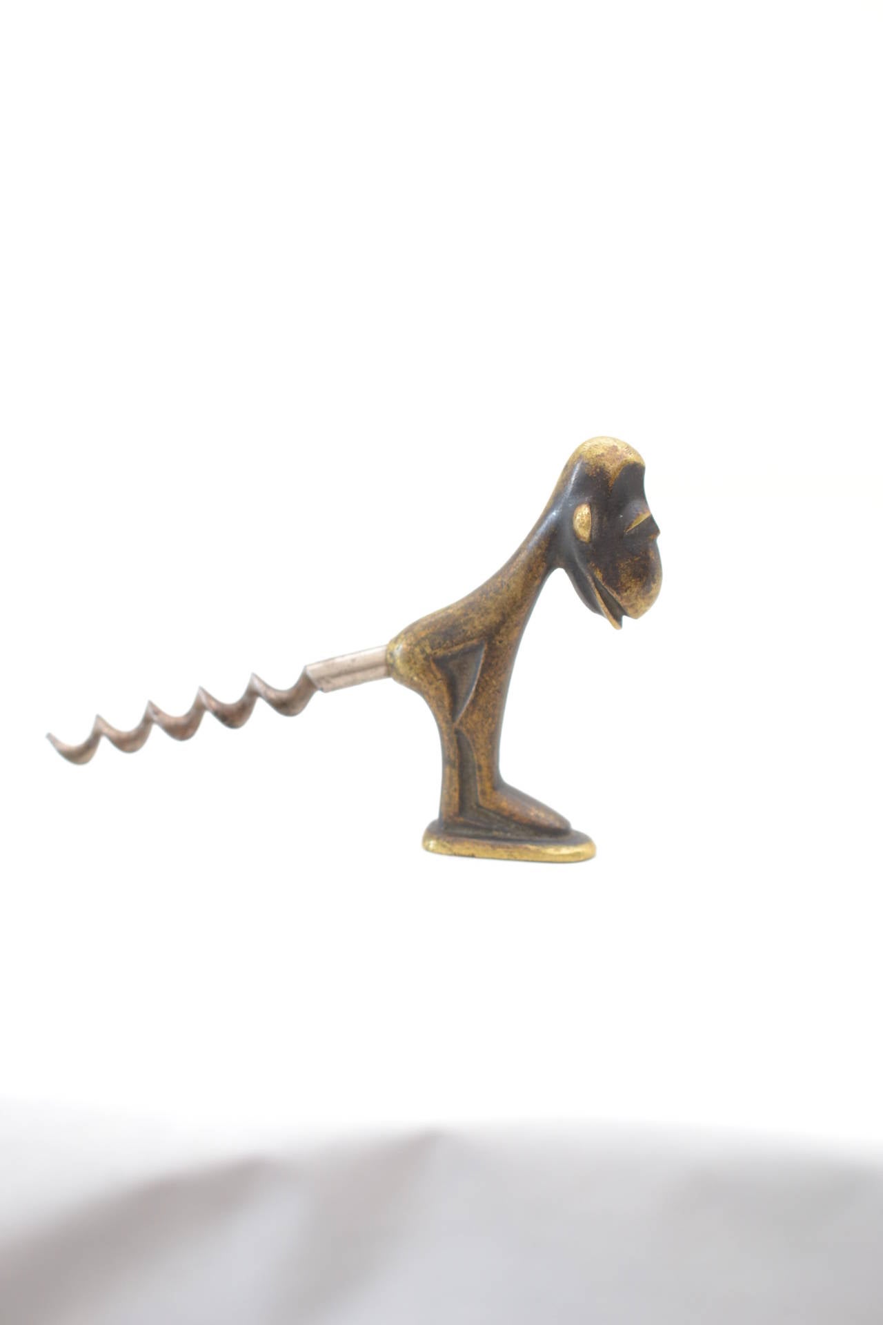 Mid-Century Modern Monkey Cork Screw by Richard Rohac, Vienna 1950s For Sale