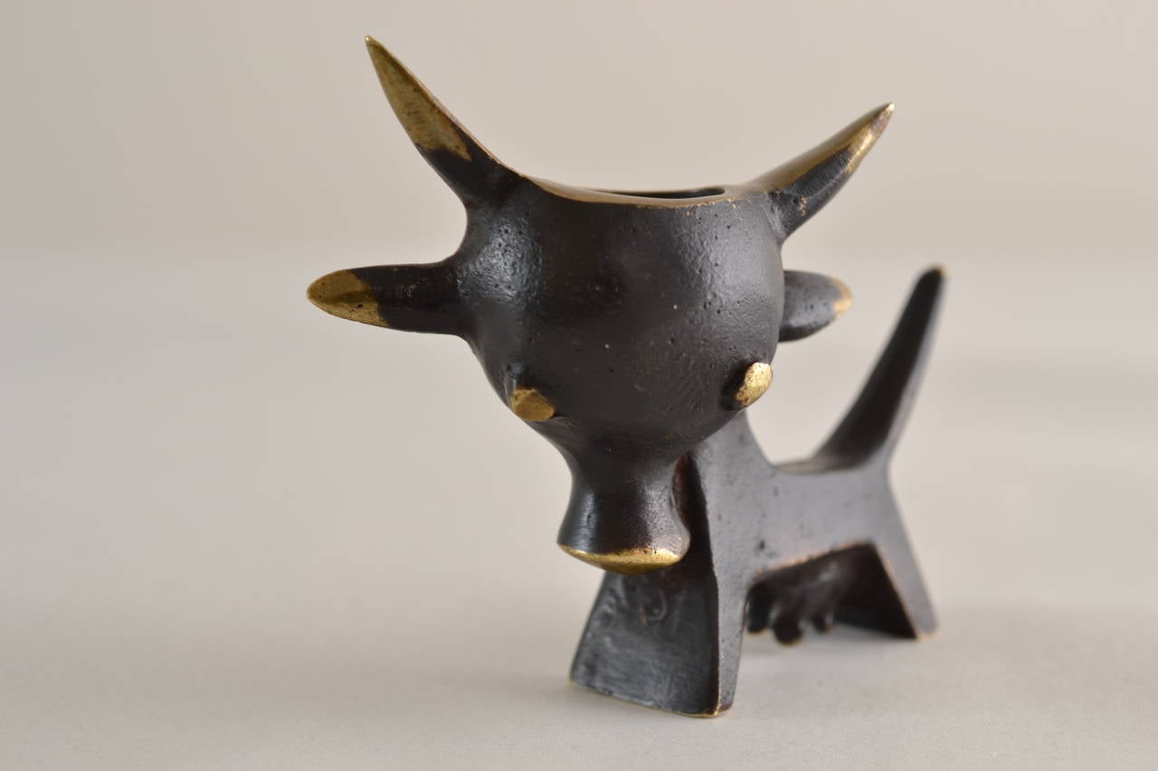 Walter Bosse Cow Candle Holder Figurine, Hertha Baller Austria, 1950s