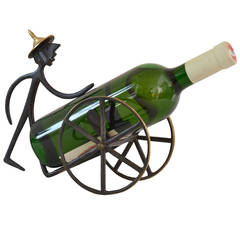 Brass Wine Bottle Holder by Walter Bosse 12
