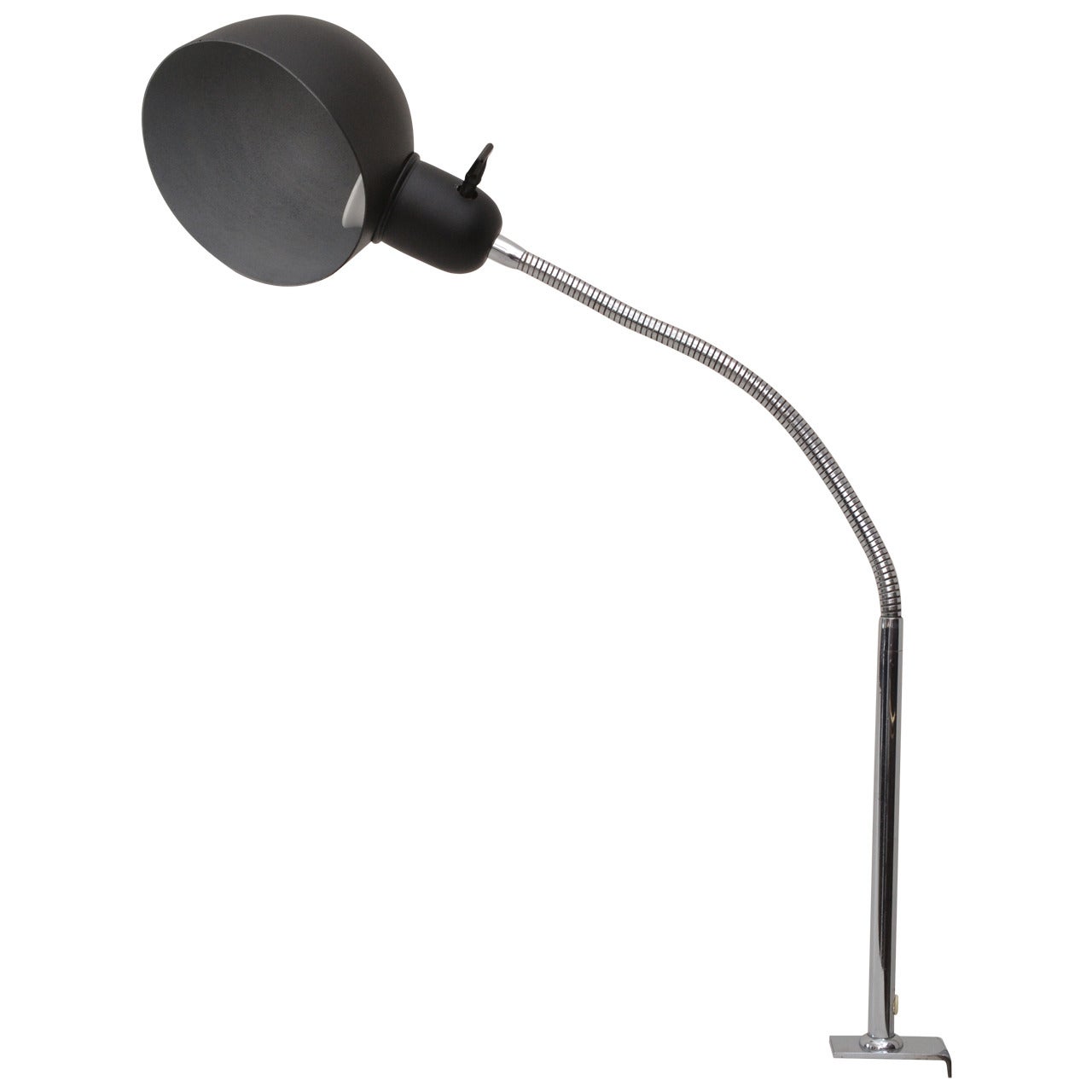 Flexible Clampe Luminaire Chrome Table Lamp For Sale