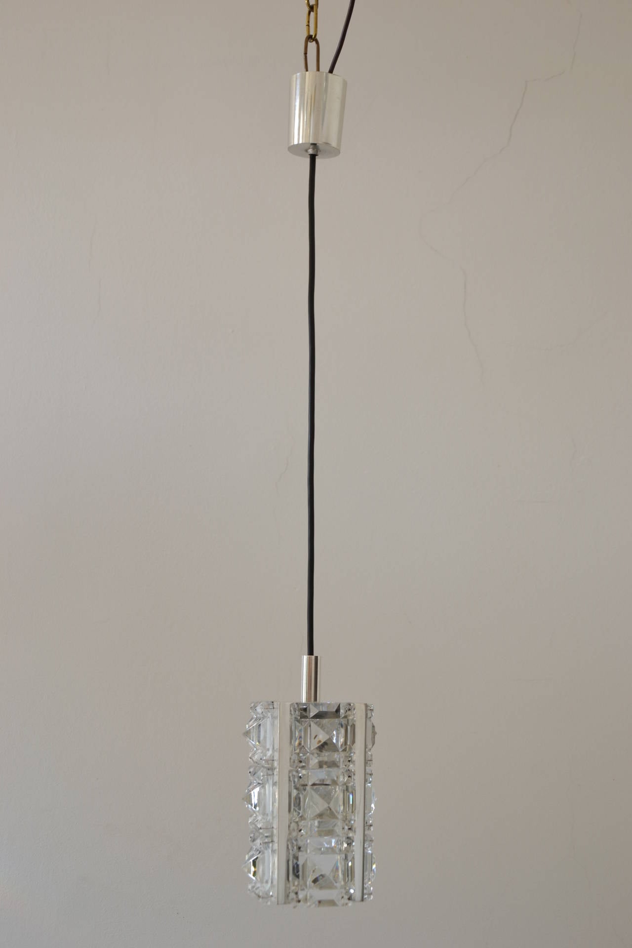 Austrian Pendant with Cut Glass For Sale