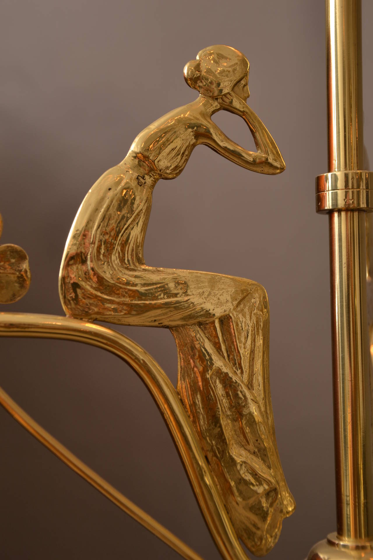 art nouveau lighting