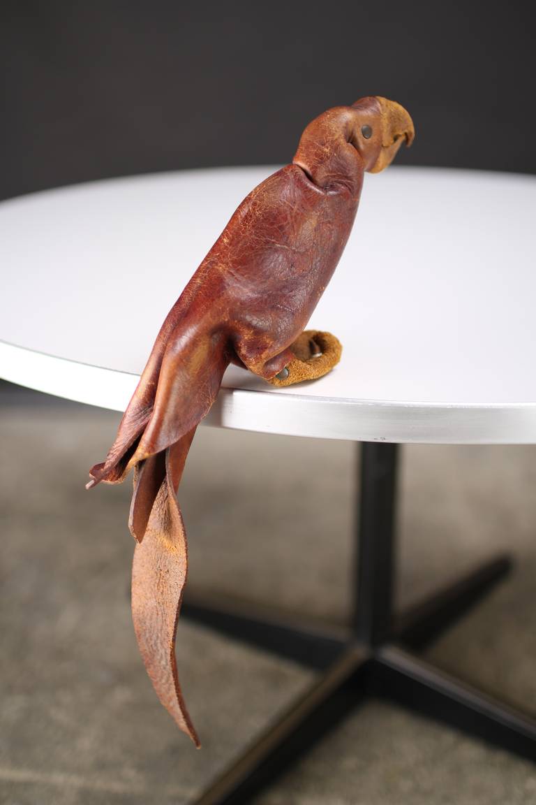 Folded Leather Parrot 