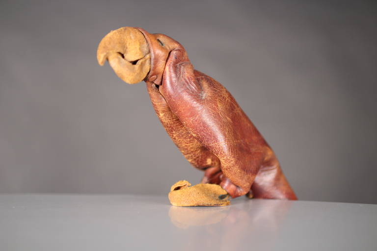 Folded Leather Parrot 