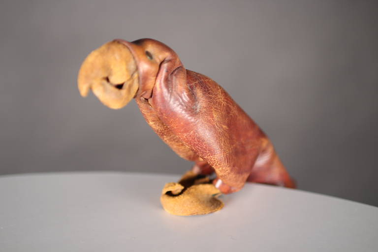Folded Leather Parrot 