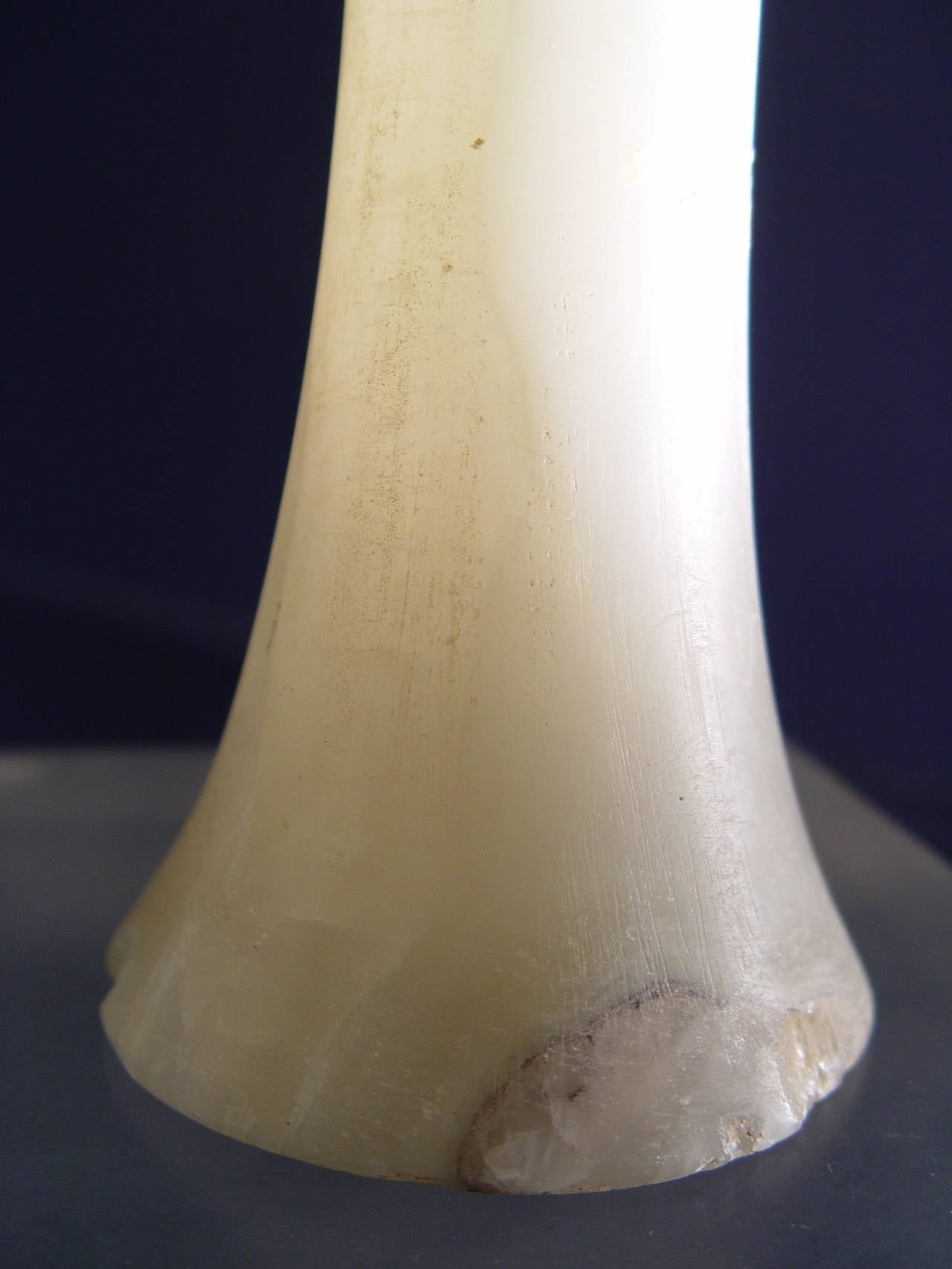 Pair of Two Late Third Millennium BC Alabaster Cup-Chalices For Sale 1
