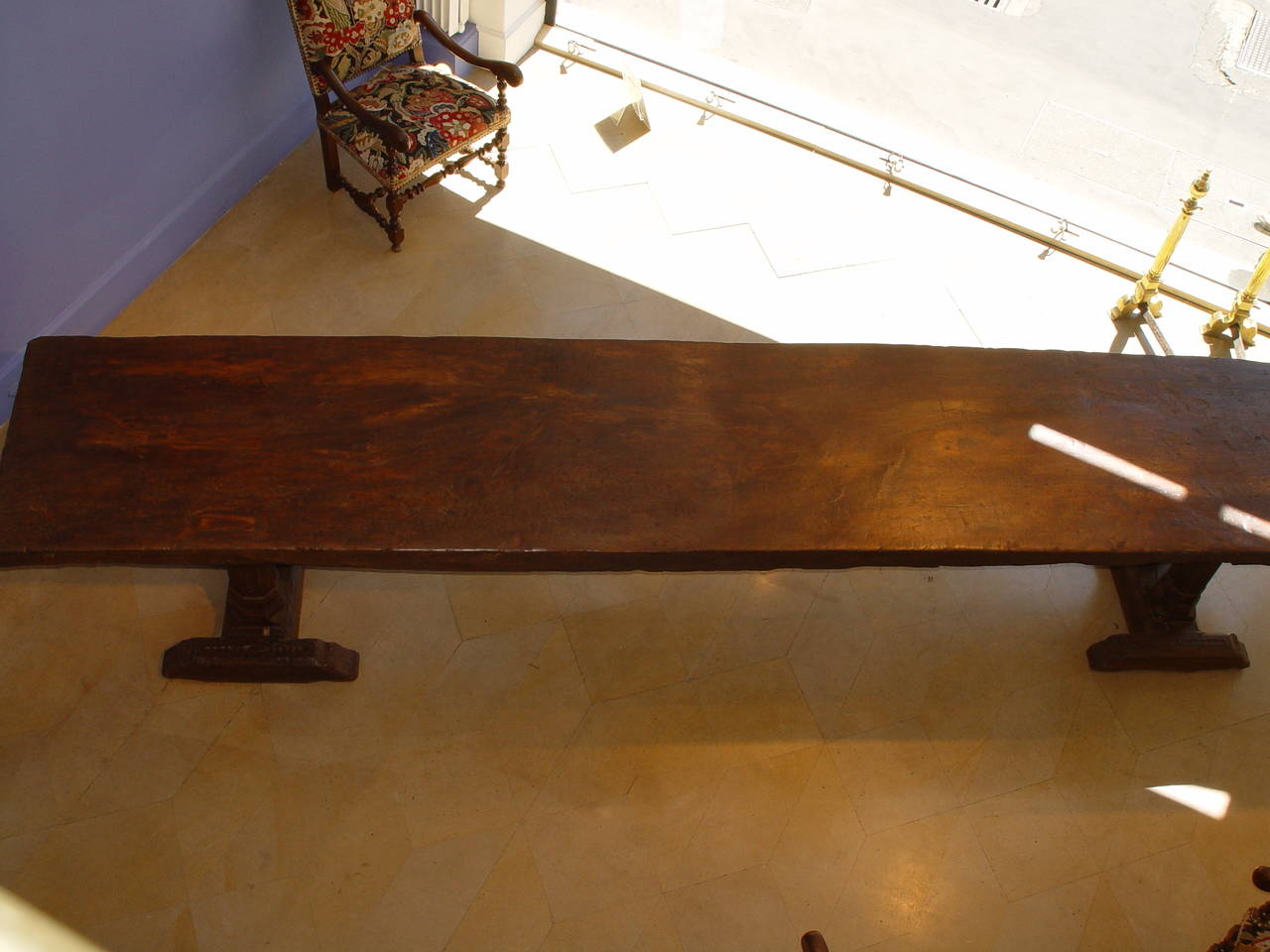 Huge 16th Century Spanish Wood Table, Castle Furniture For Sale 4