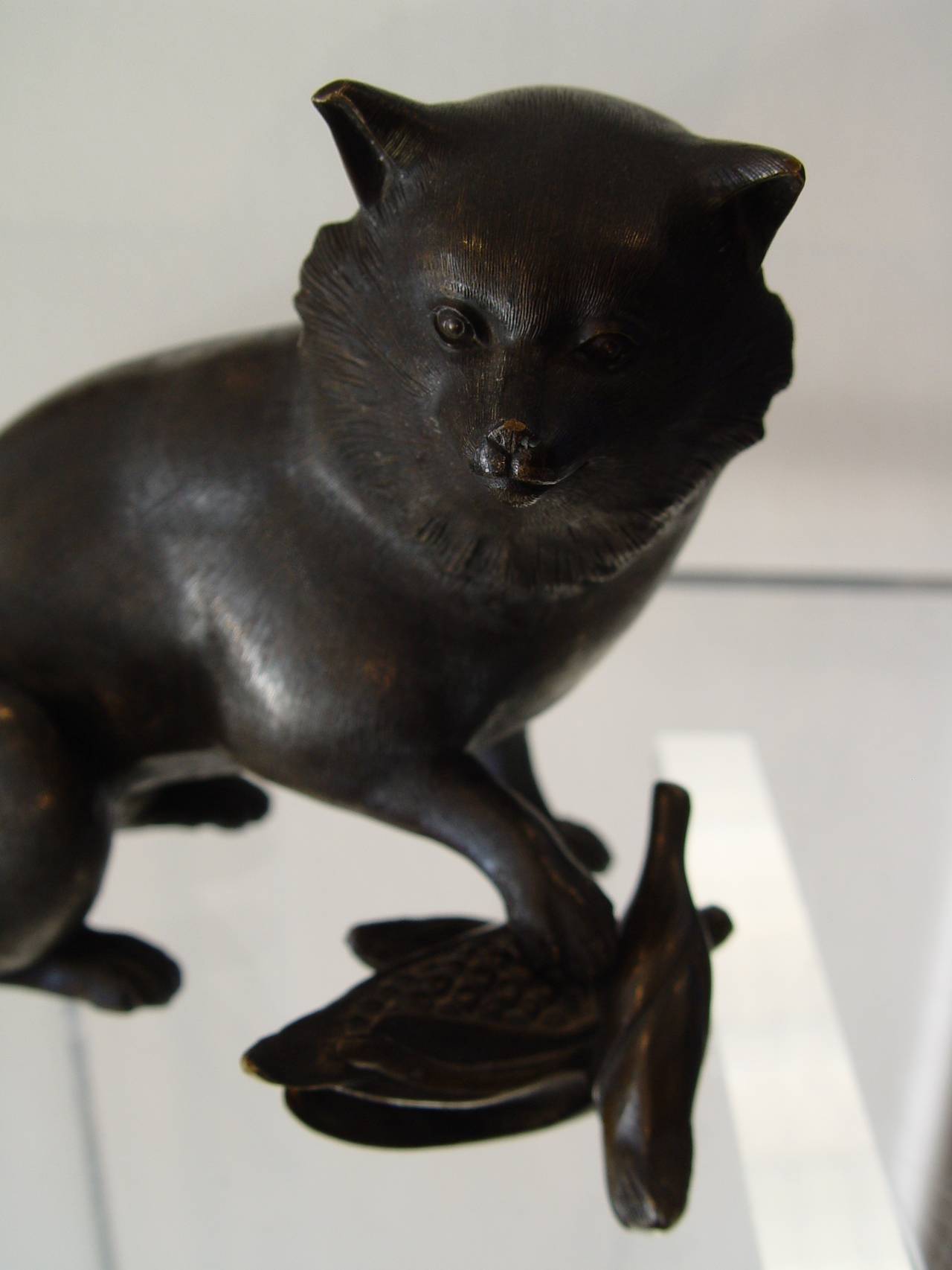19th Century Japanese Bronze Fox