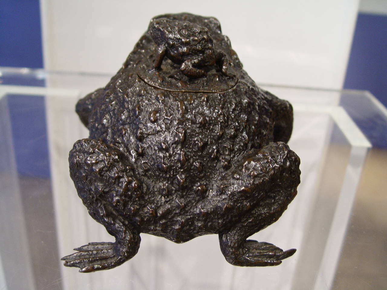 19th Century Japanese Bronze Toad 1