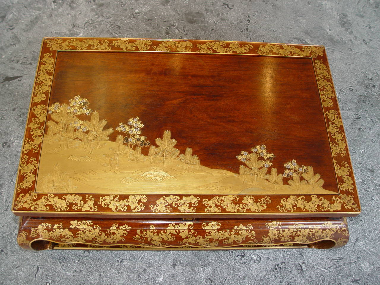 19th Century Japanese Writing or Incense Lacquered Table
