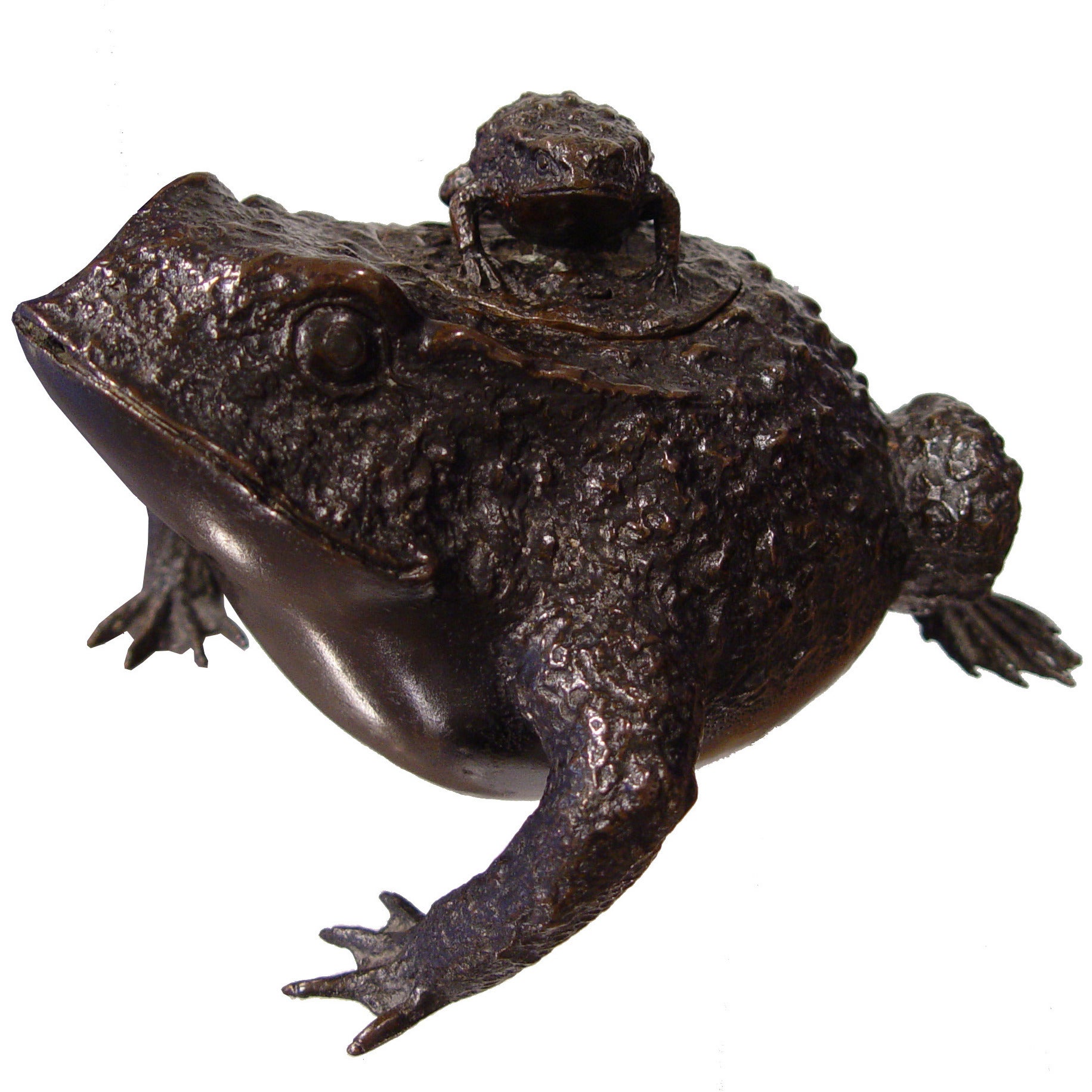 19th Century Japanese Bronze Toad