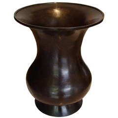19th Century Japanese Patinated Bronze Vase