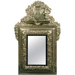 17th flemish brass mirror