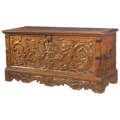 Walnut French Renaissance Chest with Rich Patina