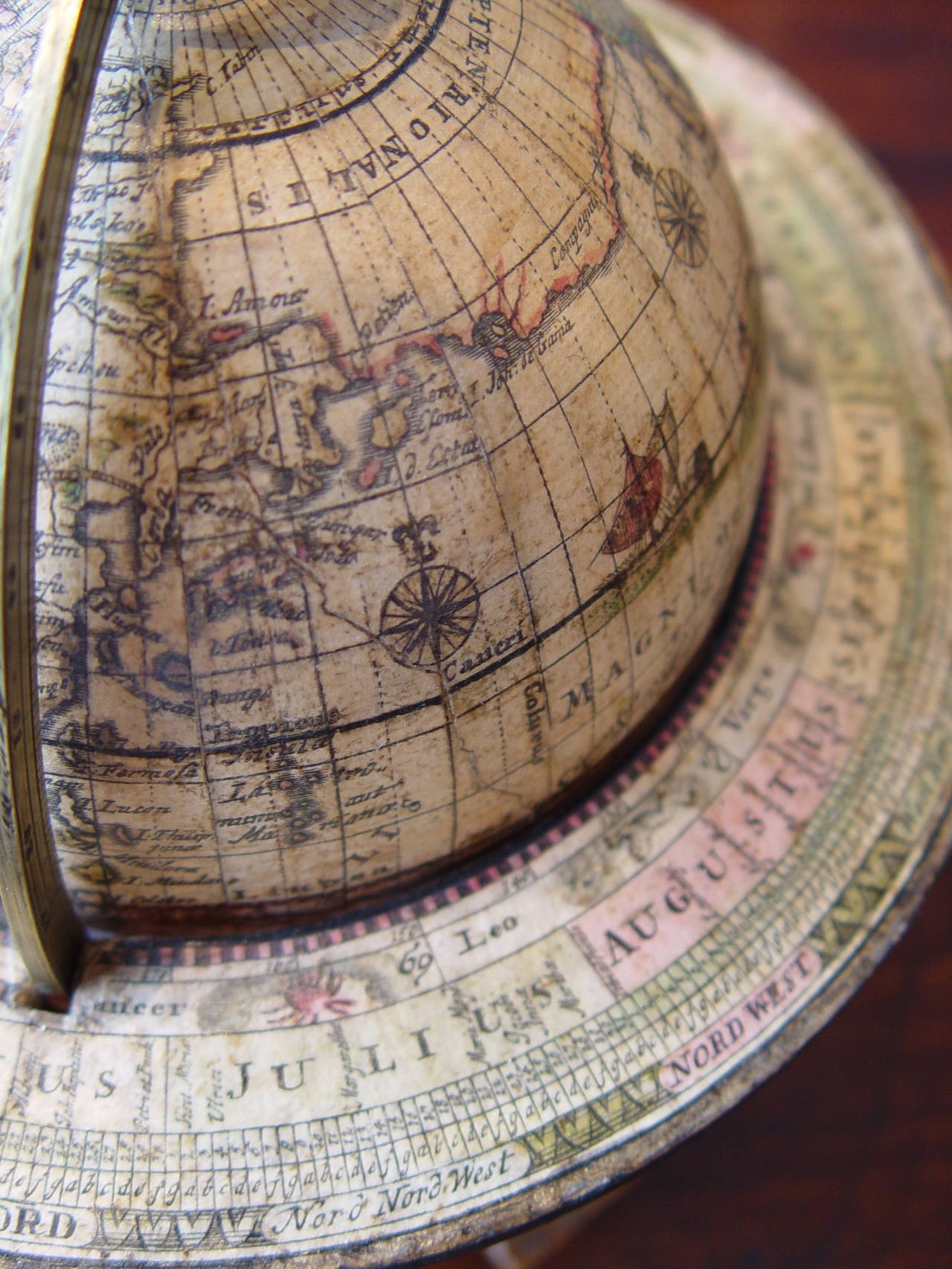 Pair of German Celestial and Terrestrial Globes by Johann Philip Andreae 3