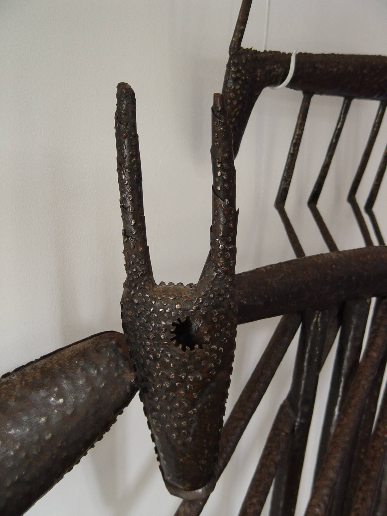 20th Century French Hand-Hammered Iron Sculpture from Lambert-Rucki 2