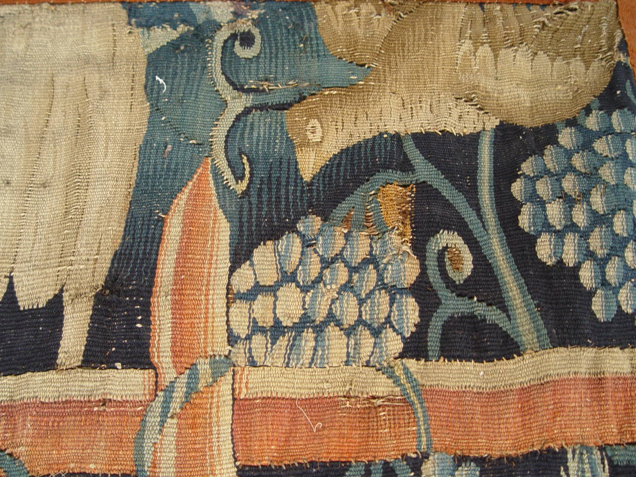 15th Century Flemish Fragment of a Tournai Tapestry 