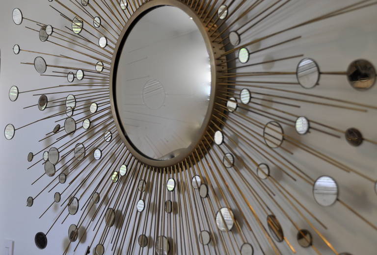 Italian Monumental Constellation Mirror by Thomas Pheasant for Baker For Sale