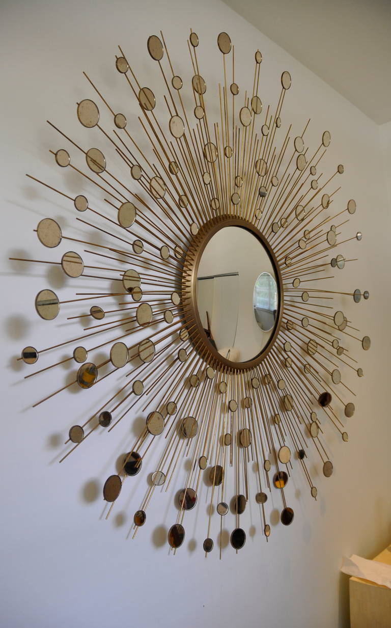 20th Century Monumental Constellation Mirror by Thomas Pheasant for Baker For Sale