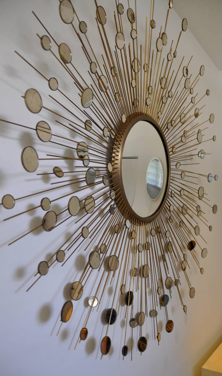 Monumental Constellation Mirror by Thomas Pheasant for Baker For Sale 2