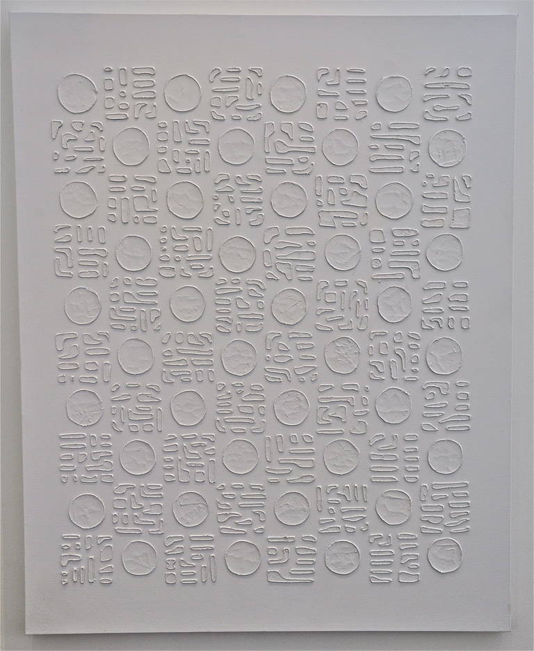 American Untitled Large-Scale Work on Canvas by Paul Maxwell, 1979 For Sale