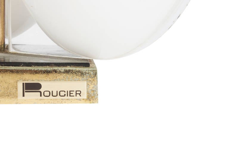 Sculptural 1970s Rougier Flame Lamps