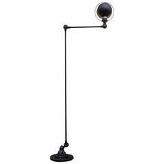 Jielde French Industrial 2 Arms Table Desk Reading Floor Lamp Graphite