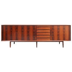 Danish Rosewood Credenza or Sideboard by Arne Vodder, Denmark