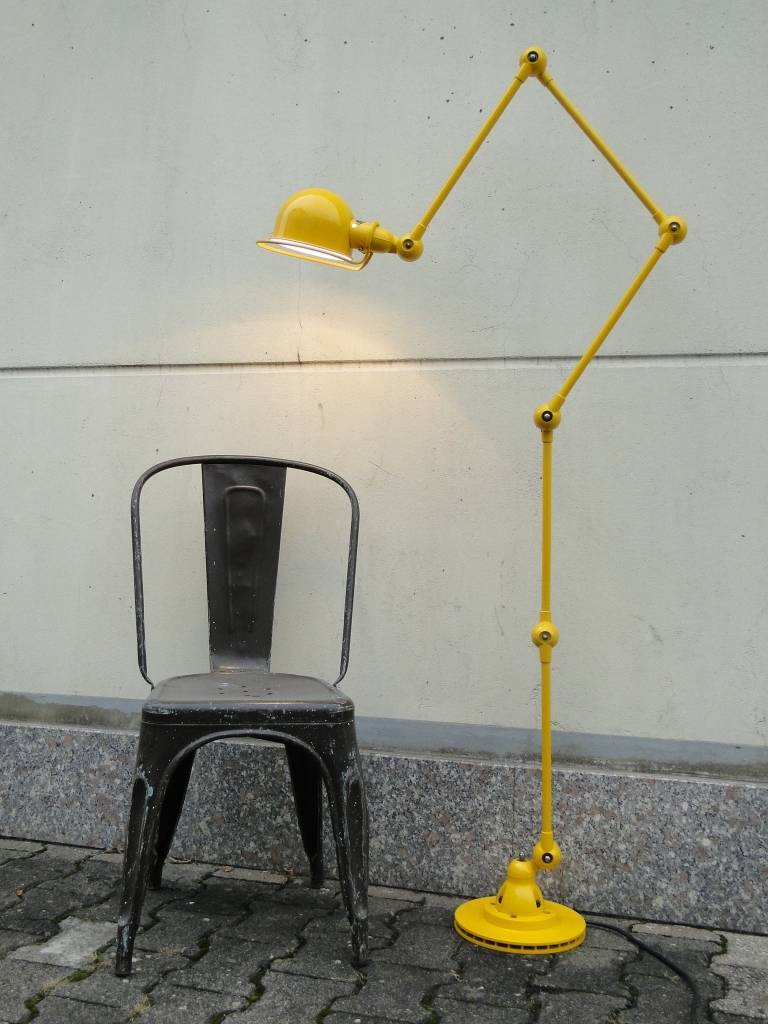 5-armed Jielde Floor Desk Reading Lamp Yellow For Sale 1