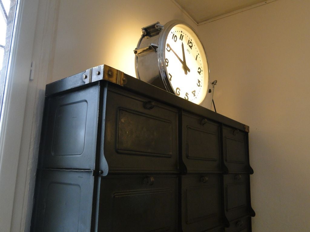 French Industrial Cabinet Strafor In Good Condition For Sale In Saint-Ouen, FR