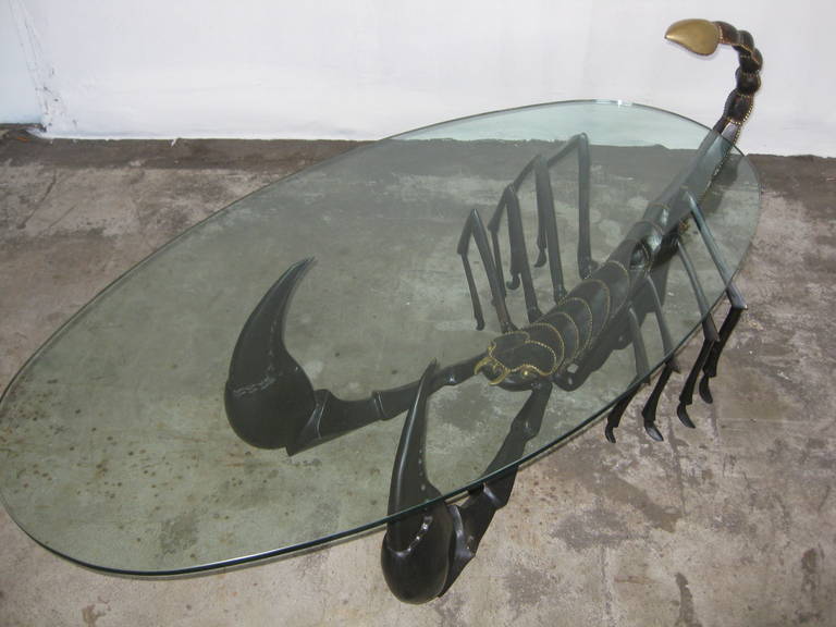 French Jacques Duval-Brasseur Scorpion Coffee Table