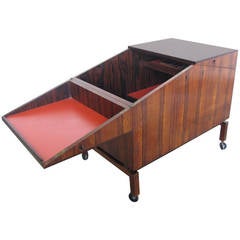 Vintage Danish Midcentury Rosewood Bar